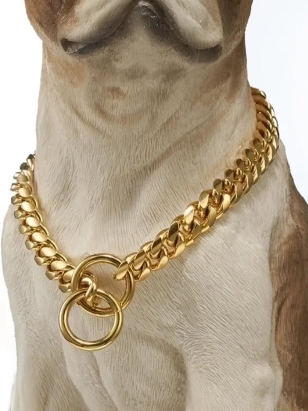 Strong 10mm(14/18/16 in) Pet Dog Choker Collar Stainless Steel Curb Cuban Chain